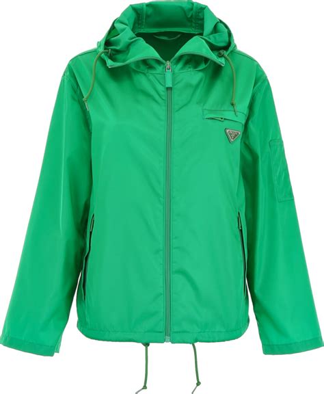 prada green nylon jacket|Prada nylon jacket women's.